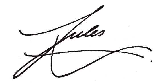 Unterschrift: Jules A.